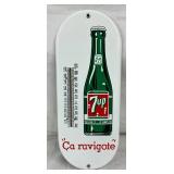 6″ x 15″ Porcelain 7UP Advertising Thermometer