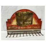 Willard Battery Cable Display with Embossed Design, 17 x 12 Inches