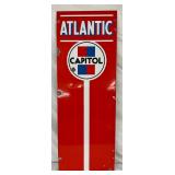 15 x 41 1/2 Porcelain Atlantic Capitol Sign