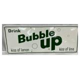 Metal Bubble Up Advertising Sign by Stout Sign Company, 29 1/2 x 12 Inches