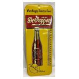 Dr Pepper Tin Thermometer, 10 x 25 1/2 Inches
