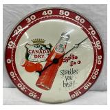 12-Inch Canada Dry Thermometer, 1961, by Pam Clock Co.