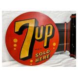 18 x 14 Original Double-Sided 7-Up Flange Sign