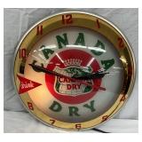 Original Canada Dry Double Bubble Advertising Clock