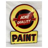  20″ x 28″ Acme Quality Paint Die-Cut Advertising Sign