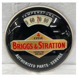 14-Inch Briggs & Stratton Gasoline Engines Thermometer Wall Display