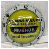 Monroe-Matic Shock Absorbers Load-Levelers Double Bubble Advertising Clock