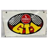 24 x 14 Two-Sided Kendall GT-1 Motor Oil Metal Sign