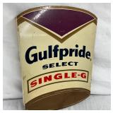 12 x 17 Gulfpride Single-G Metal Flange Sign