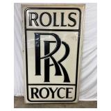 Embossed 50 1/2 x 85 1/2 Rolls-Royce Dealership Lexan Sign