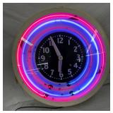 36-Inch Four-Color Neon Wall Clock with 6-Inch Can