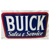 Single-Sided Metal Buick Dealership ‘Sales & Service’ Sign, 68×42 in