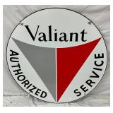 42-Inch Porcelain Valiant Authorized Service Sign