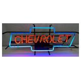 28 x 12-Inch Chevrolet Bowtie 2 Color Neon Sign