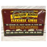 Metal Advertising Sign for Pressure Bonded Flexible Lines by Edelmann, 21×14 in.