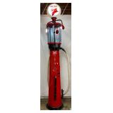 Rare Fry Model 71 10-Gallon Visible Gas Pump with Fire Chief Globe