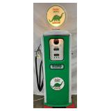 Restored Tokheim 39 Gas Pump with Sinclair Dino Gasoline Globe