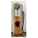 Tokheim Model 39 Shell Gas Pump with Visible Wear