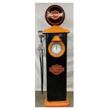 Replica Harley-Davidson Gas Pump with Erie Clock Face