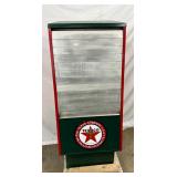 Texaco Branded Oil Can Display Cabinet 
