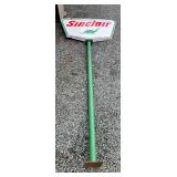Sinclair Porcelain Gas Station Sign with Pole, 18-Foot Total Height