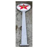 18-Foot Texaco Porcelain Pole Sign, Total Height with 6-Foot Sign