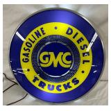 15-Inch GMC Gasoline and Diesel Spinner Advertising Sign