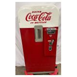 Restored Vendo Coca-Cola Drink Cooler with 5-Cent Coin Mechanism