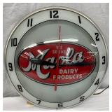 Maola Double Bubble Ice Cream Advertising Clock