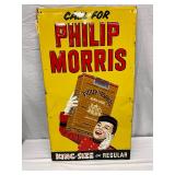 19.5×35 Philip Morris King-Size Metal Advertising Sign