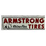 Embossed 60 x 18 Armstrong Rhino-Flex Tires Advertising Sign