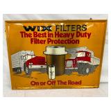 32 x 24 Embossed Self-Framed Wix Filters Metal Advertising Sign