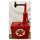 19″ x 42″ Texaco Kerosene Pump with Hand Crank