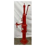 Red Texaco Kerosene Pump with Hand Crank