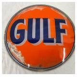 Early 12 1/2-Inch Gulf Lens for Gas Pump Globe
