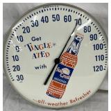 12-Inch Suncrest Advertising Thermometer with Drink Bottle Graphic