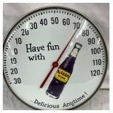 12-Inch NuGrape Soda Advertising Thermometer