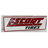 16 x 48 in Boston Escort Tires Self-Framed Advertising Sign