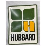 36” x 48” Embossed Hubbard Feeds Advertising Sign