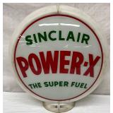 Sinclair Power-X Plastic Gas Pump Globe with 13-Inch Glass Lens