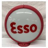 Esso Gas Pump Globe with 13 Inch Glass Lenses and Plastic Body