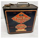 Penn-Rad 2-Gallon Motor Oil Can with Original Graphic