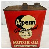 A-Penn Two-Gallon 100% Pure Pennsylvania Motor Oil Can