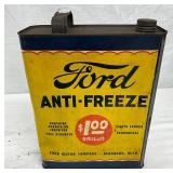 One-Gallon Ford Antifreeze Can, Metal, Vintage Branding