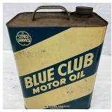 Cities Service Blue Club 2-Gallon Motor Oil Can
