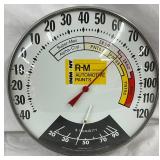 12-Inch RM Automotive Paints Thermometer and Hygrometer Wall Display