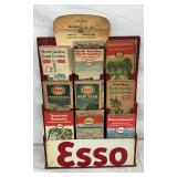 Esso Early Maps Store Display with Metal Rack and Assorted Esso Maps (14” x 19”)