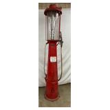 10-Gallon Visible Gas Pump Model Rush K-1 with Original Glass Cylinder