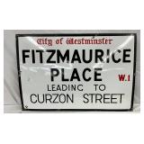 DS PORC. CITY OF FITZMAURICE PLACE" SIGN