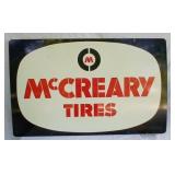 McCREARY TIRES METAL SIGN 